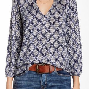 Lucky Brand Diamond Tiles Shirt- Medium